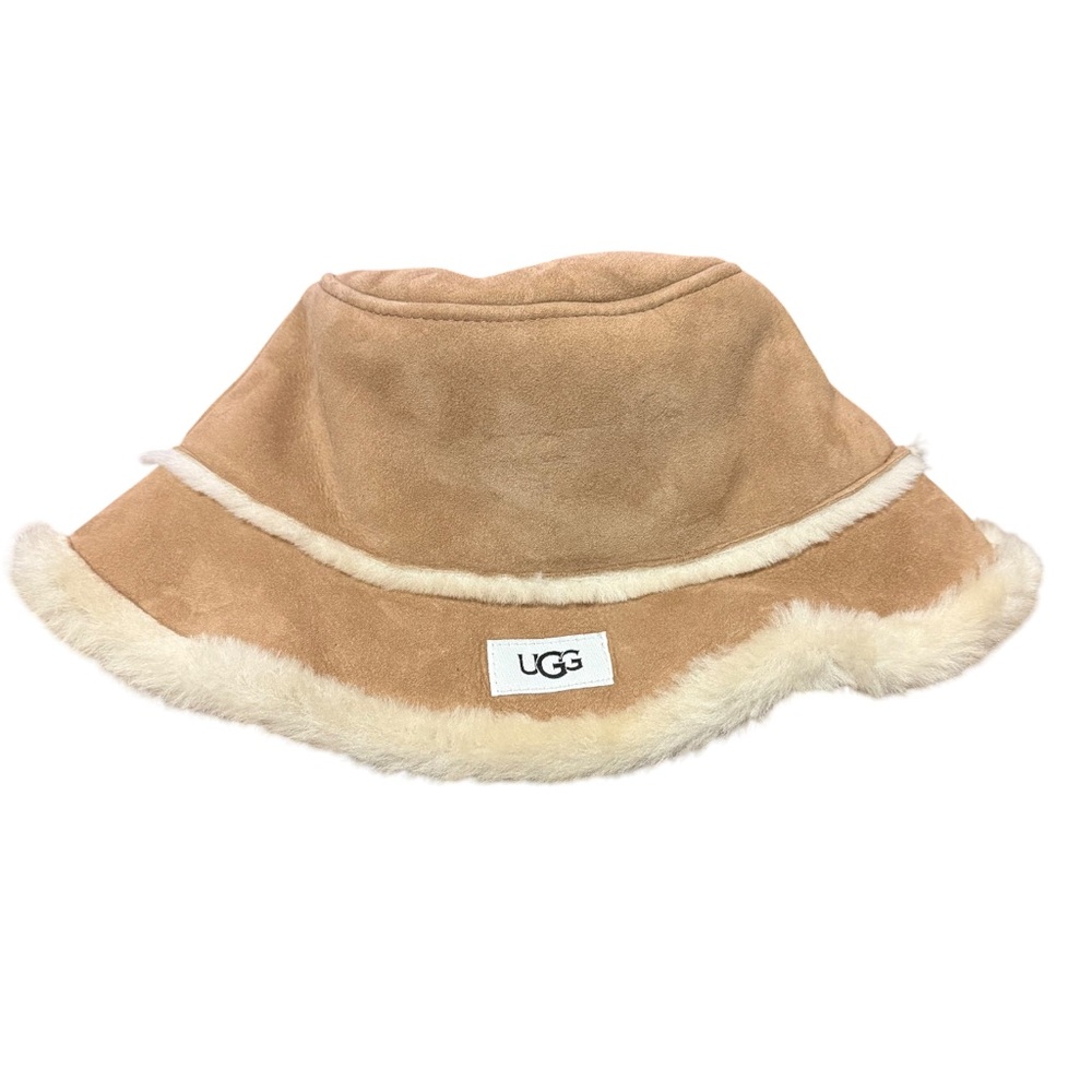 UGG Genuine Shearling & Sheepskin Bucket Hat Girls - Picture 3 of 6